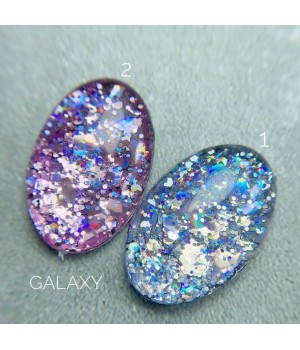 Гель Saga Galaxy glitter №01